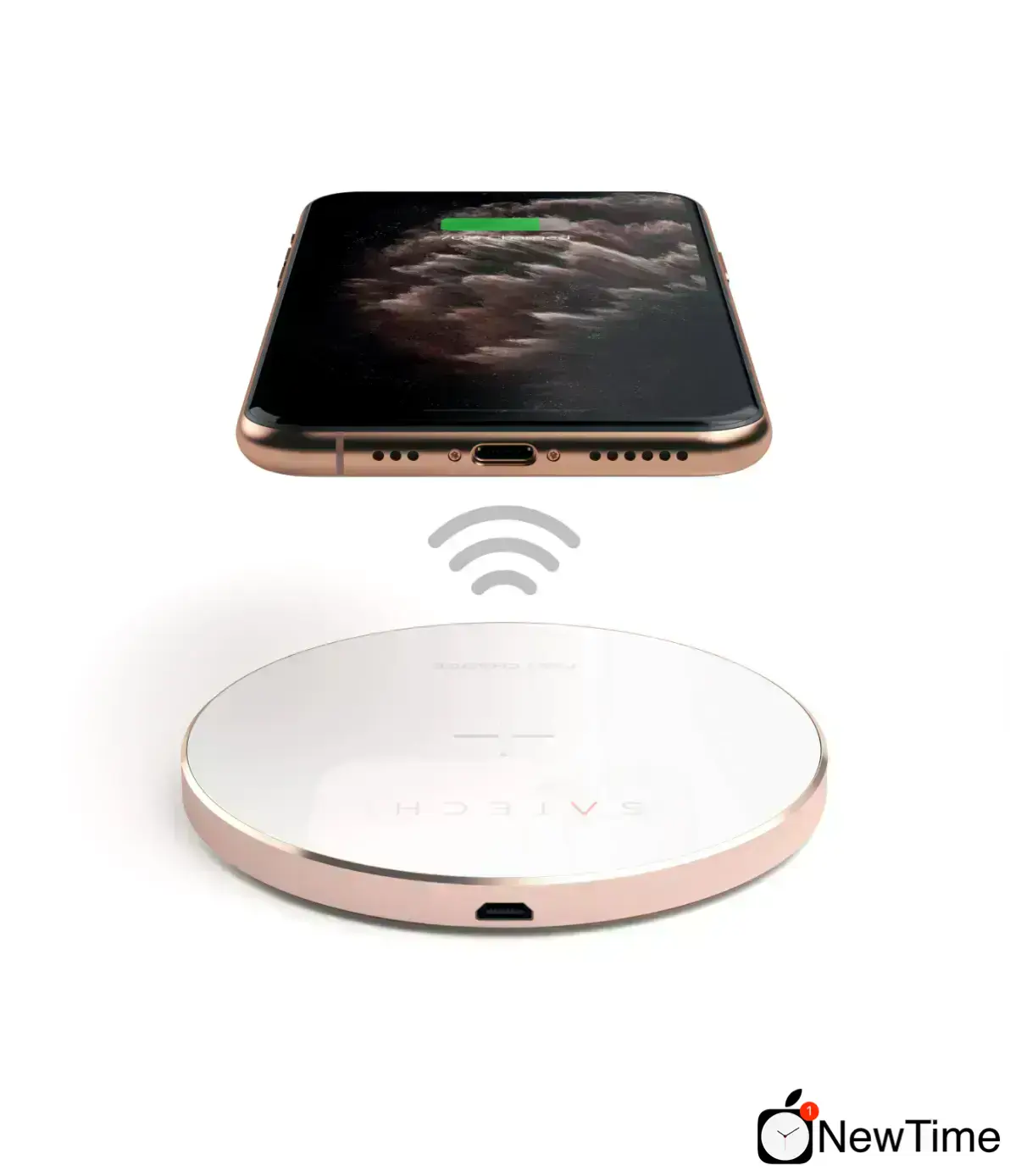Беспроводное зарядное устройство Satechi Wireless Charging Pad Rose Gold (ST-WCPR)